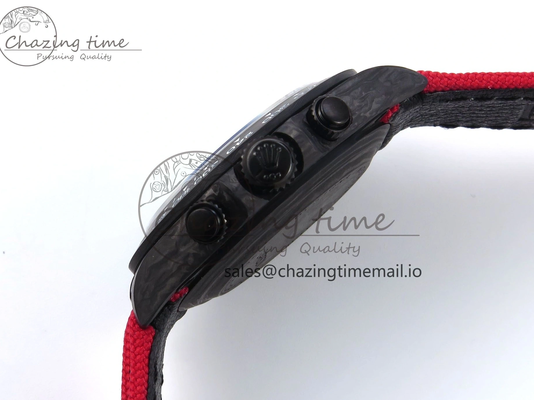 0405 Daytona Diw 40mm N6F 1:1 Best Edition Gray Skeleton Dial Red Nylon Strap DD Original 900